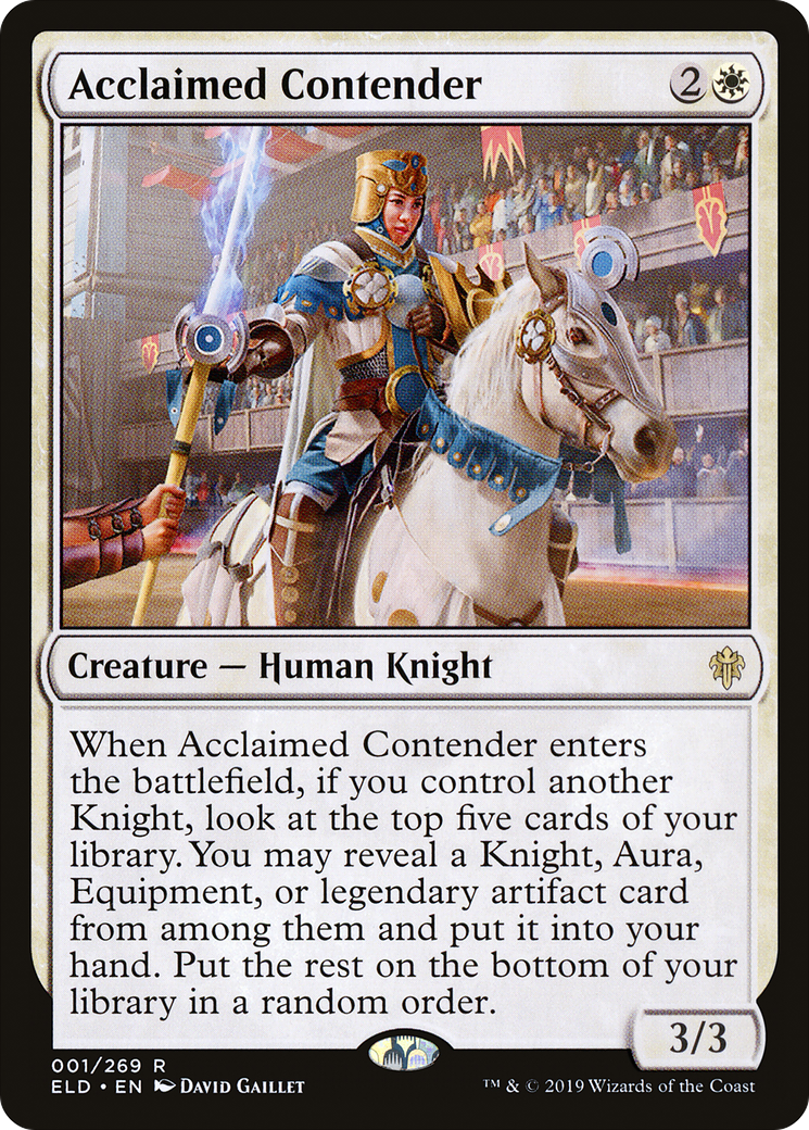 Acclaimed Contender [Throne of Eldraine] Foil