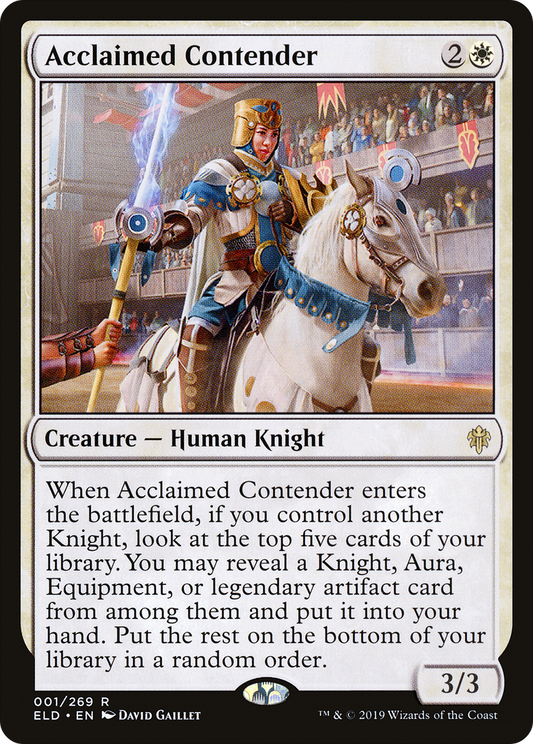 Acclaimed Contender [Throne of Eldraine] Foil