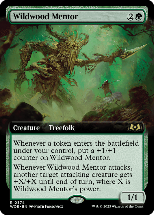 Wildwood Mentor (Extended Art) [Wilds of Eldraine] Foil