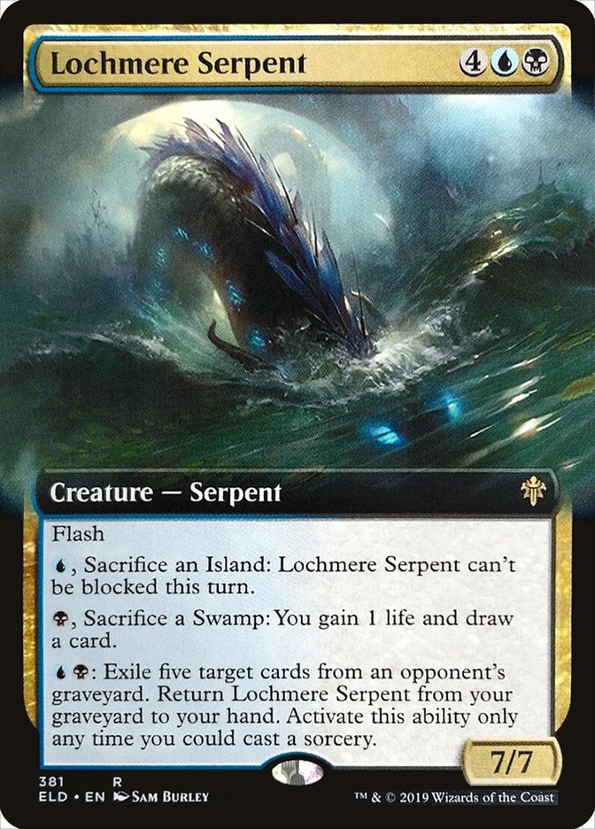 Lochmere Serpent (Extended Art) [Throne of Eldraine] | Silver Goblin