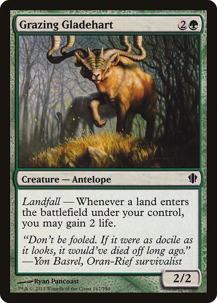 Grazing Gladehart [Commander 2013] | Silver Goblin