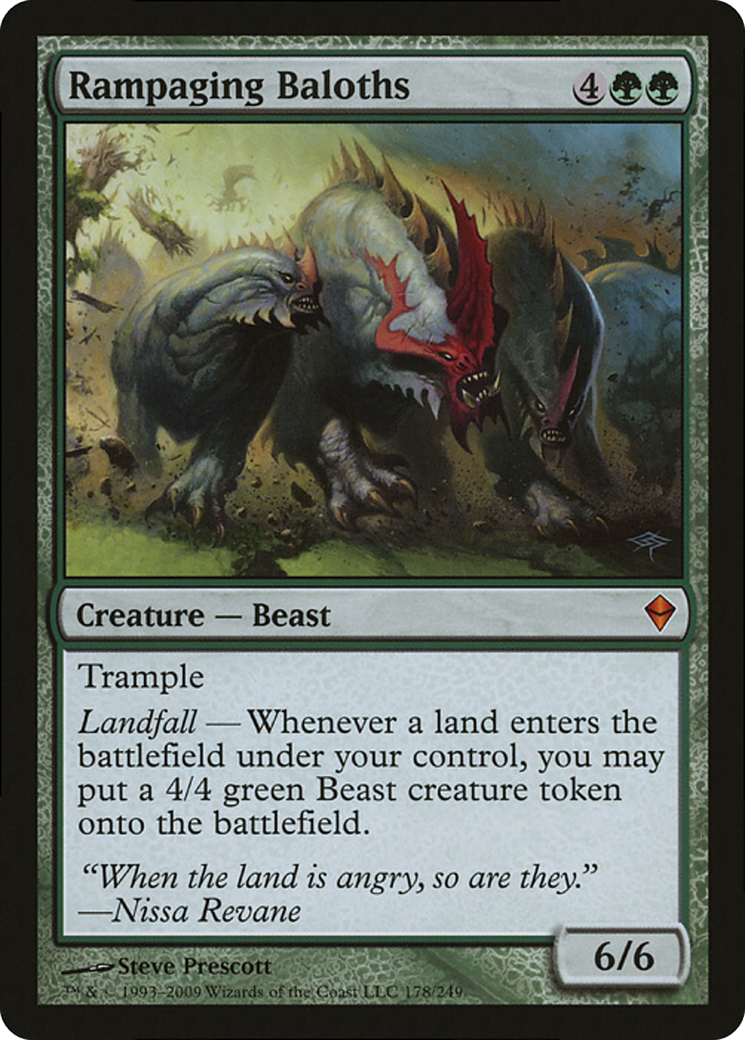 Rampaging Baloths (Zendikar) (Oversized) [Oversize Cards] | Silver Goblin