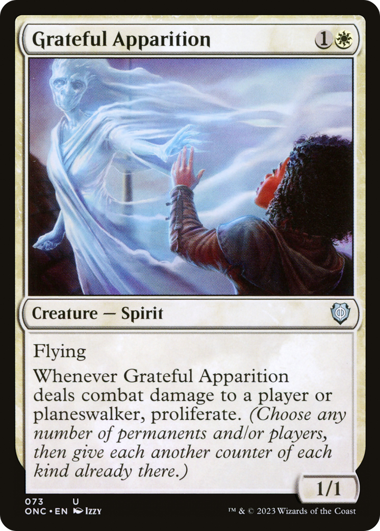 Grateful Apparition [Phyrexia: All Will Be One Commander] | Silver Goblin