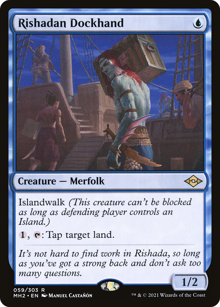 Rishadan Dockhand [Modern Horizons 2] | Silver Goblin