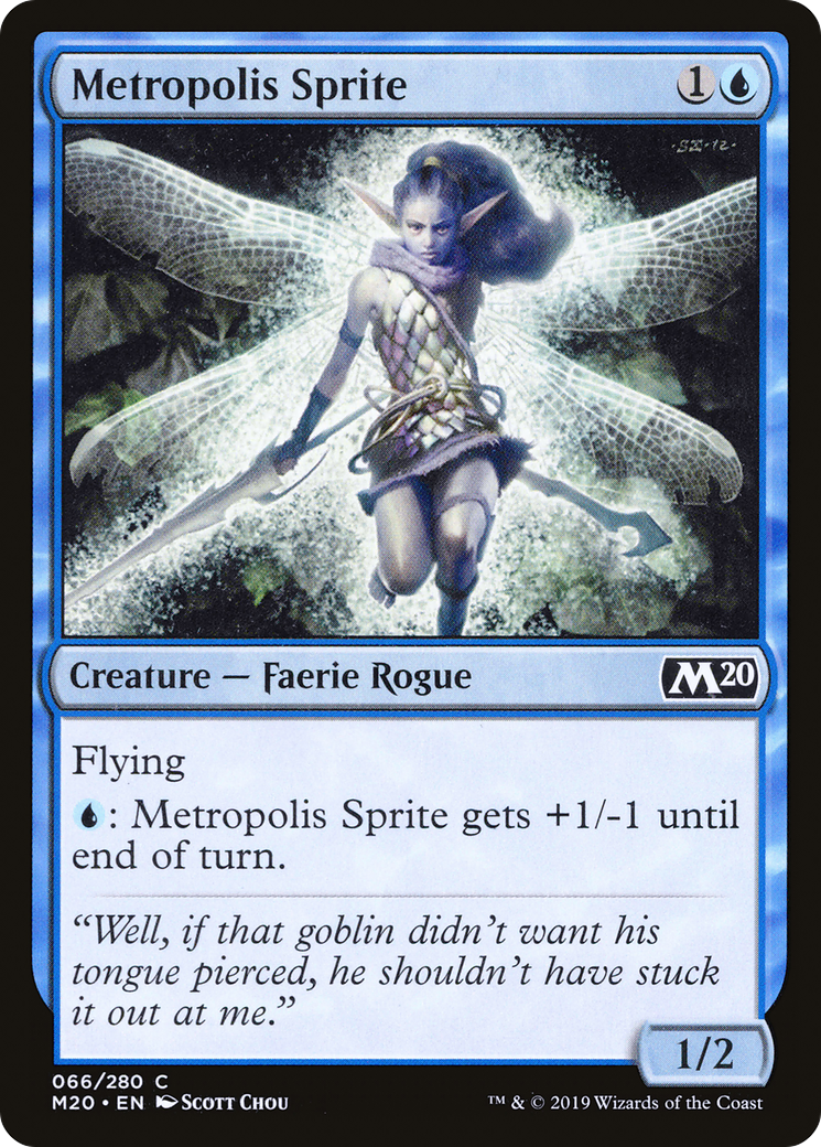 Metropolis Sprite [Core Set 2020] | Silver Goblin