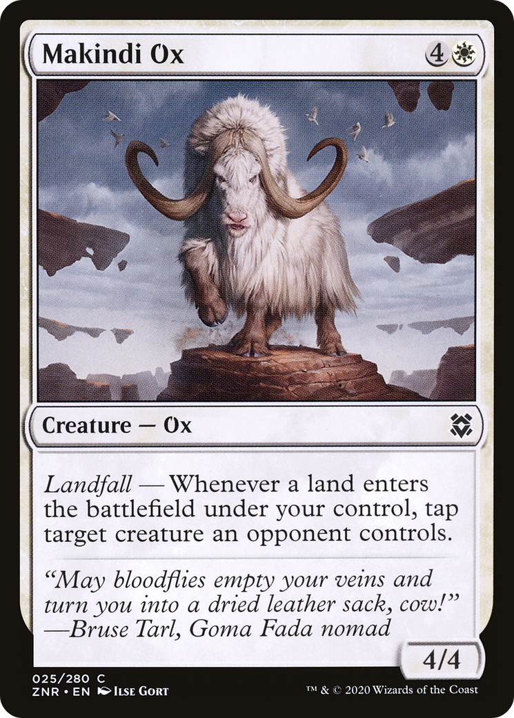 Makindi Ox [Zendikar Rising] | Silver Goblin