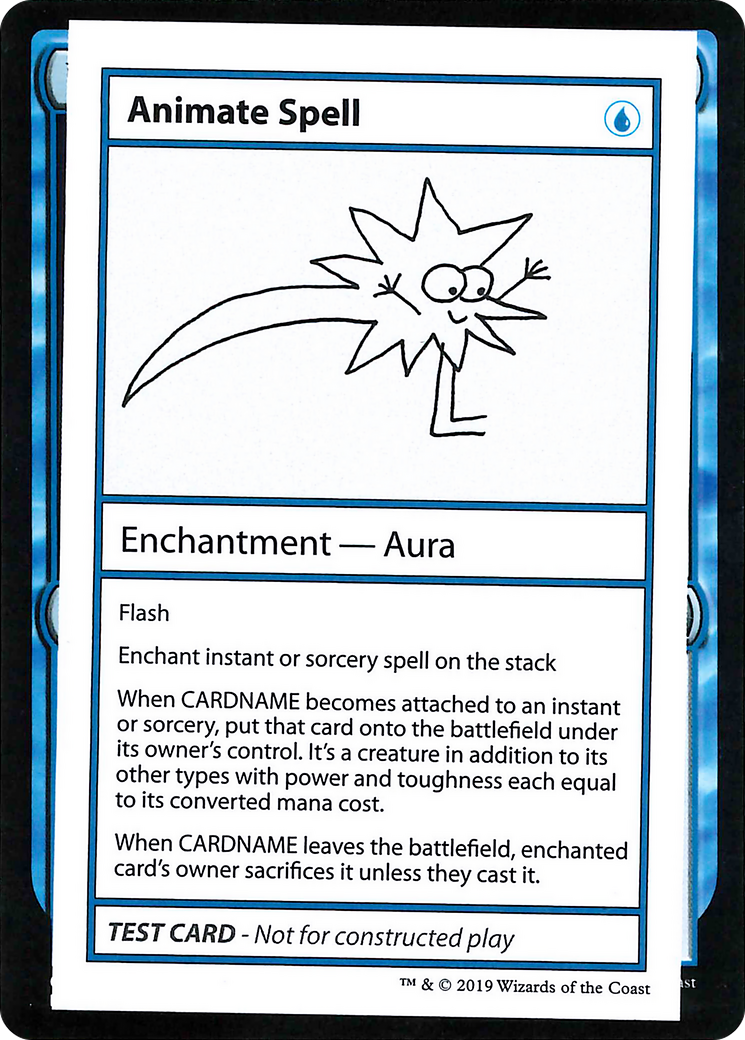 Animate Spell (2021 Edition) [Mystery Booster Playtest Cards]