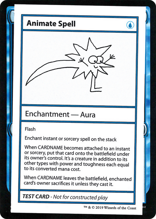 Animate Spell (2021 Edition) [Mystery Booster Playtest Cards]
