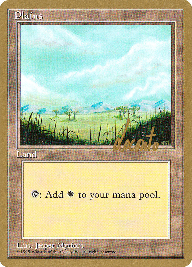 Plains (ml365) (Michael Loconto) [Pro Tour Collector Set] | Silver Goblin