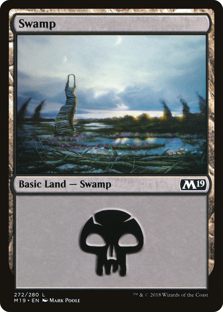 Swamp (272) [Core Set 2019] | Silver Goblin