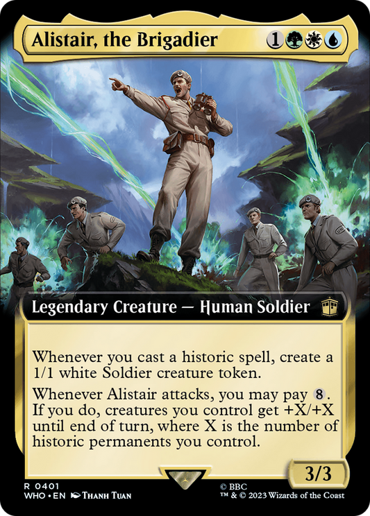 Alistair, the Brigadier (Extended Art) [Doctor Who] Foil