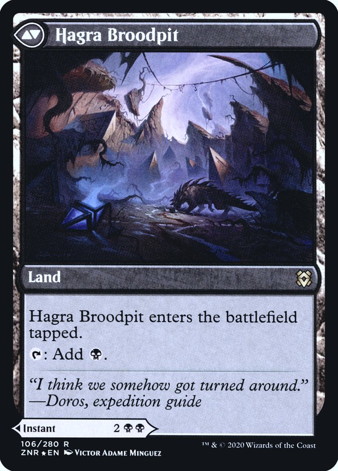 Hagra Mauling // Hagra Broodpit [Zendikar Rising Prerelease Promos] | Silver Goblin