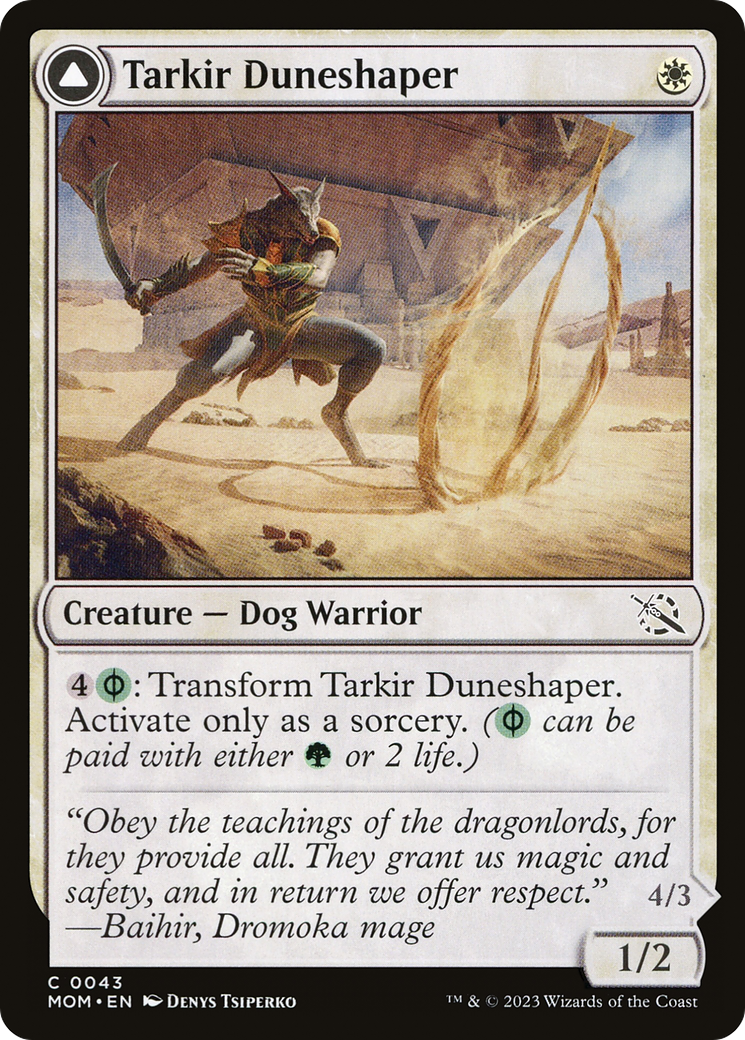 Tarkir Duneshaper // Burnished Dunestomper [March of the Machine] | Silver Goblin