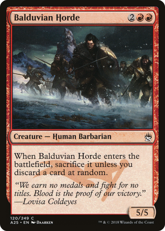Balduvian Horde [Masters 25] Foil