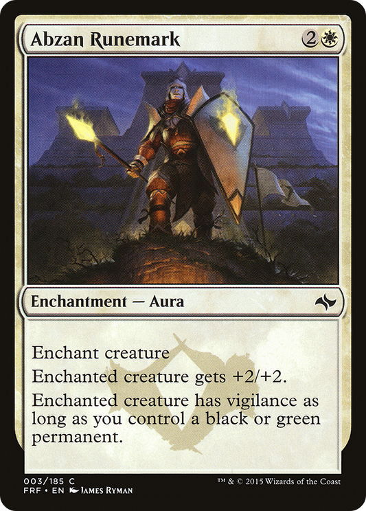 Abzan Runemark [Fate Reforged] Foil