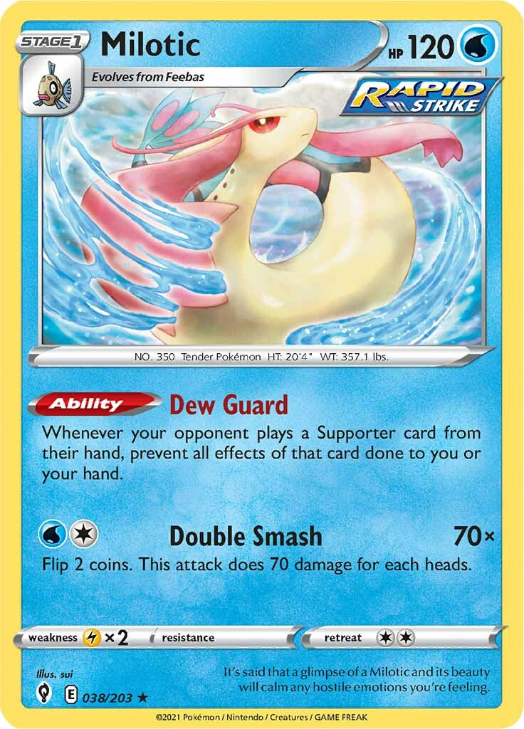 Milotic (038/203) [Sword & Shield: Evolving Skies] | Silver Goblin