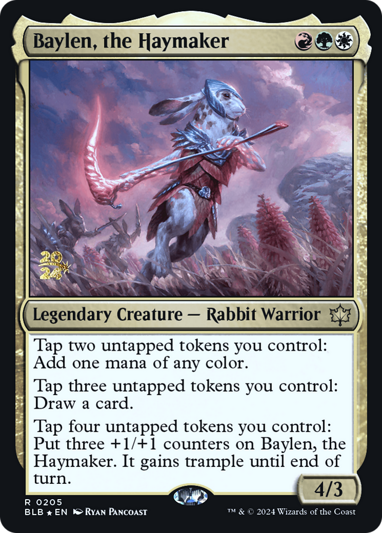 Baylen, the Haymaker [Bloomburrow Prerelease Promos] | Silver Goblin