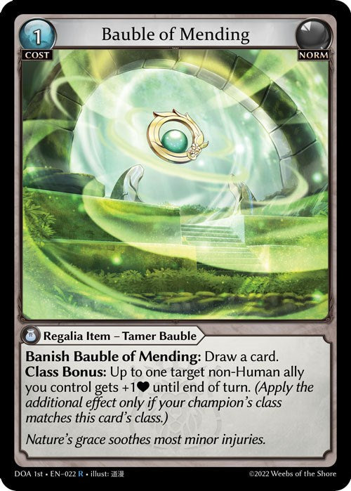 Bauble of Mending (022) [Dawn of Ashes: 1st Edition] Foil