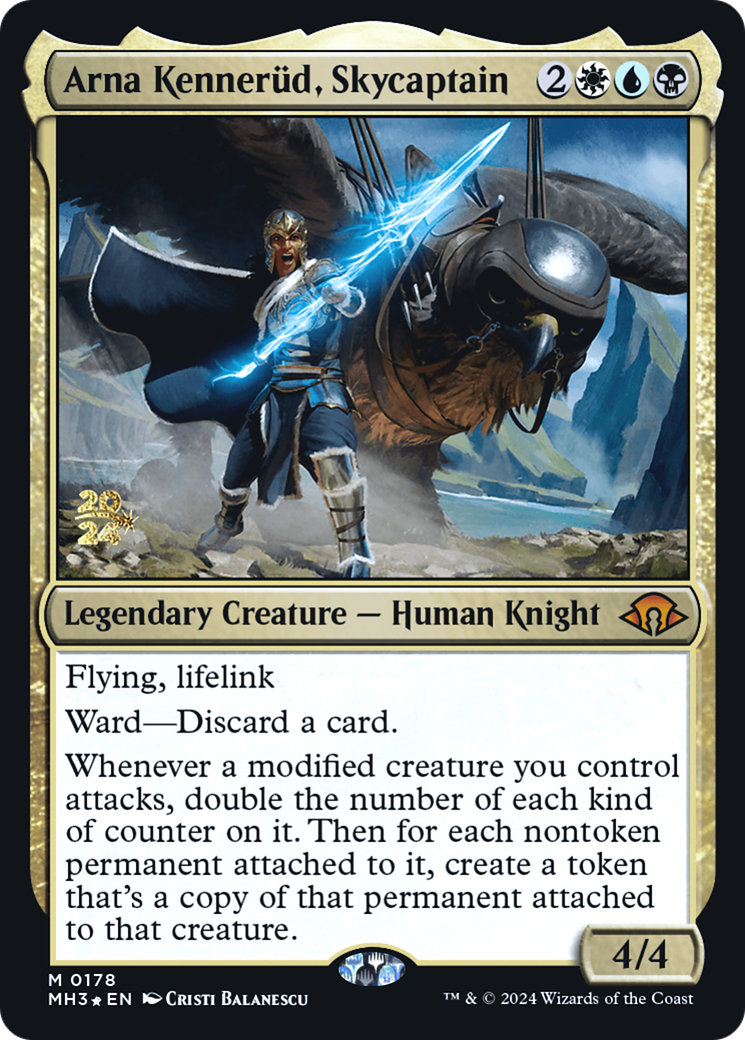 Arna Kennerud, Skycaptain [Modern Horizons 3 Prerelease Promos] | Silver Goblin