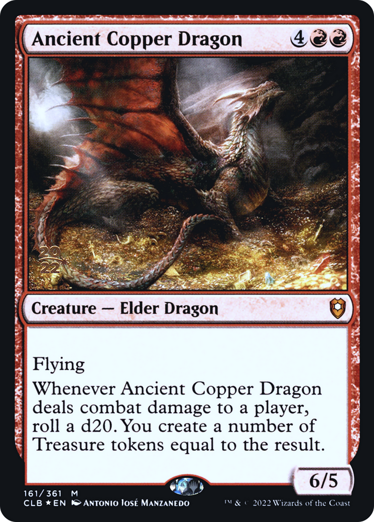 Ancient Copper Dragon [Commander Legends: Battle for Baldur's Gate Prerelease Promos] | Silver Goblin