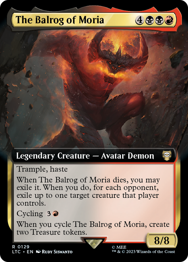 The Balrog of Moria (Extended Art) [The Lord of the Rings: Tales of Middle-Earth Commander] | Silver Goblin