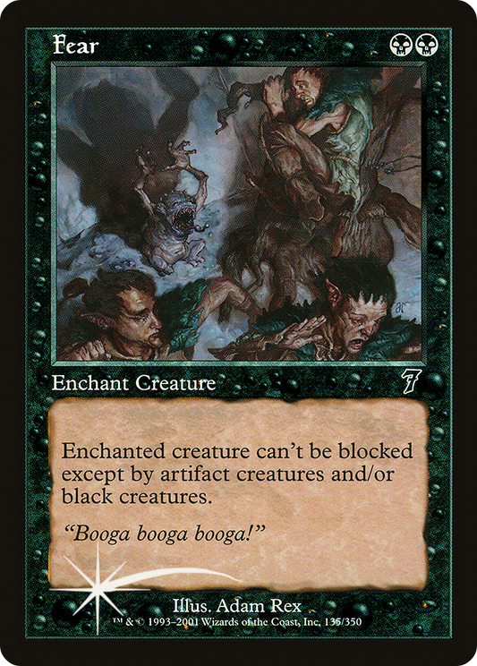 Fear (135) Foil - Seventh Edition