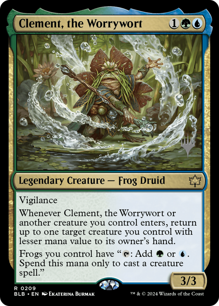 Clement, the Worrywort (Promo Pack) [Bloomburrow Promos] | Silver Goblin