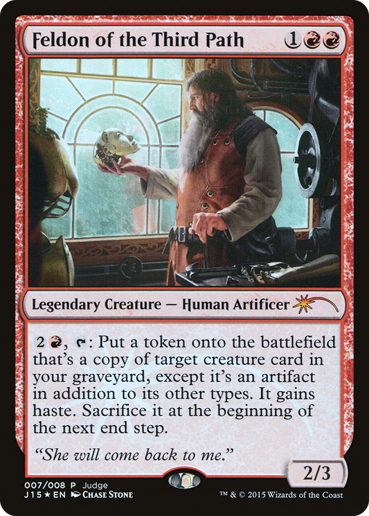 Feldon of the Third Path (007) Foil - Judge Gift Cards 2015