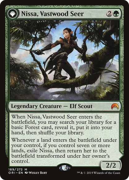 Nissa, Vastwood Seer // Nissa, Sage Animist [Magic Origins]