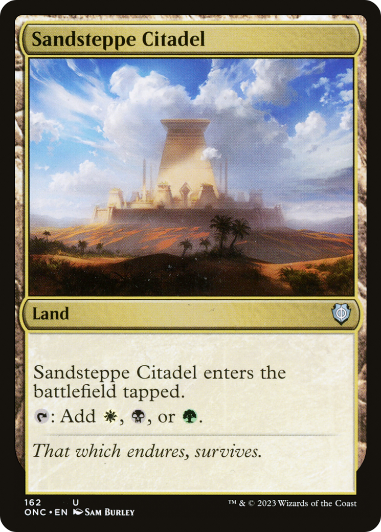 Sandsteppe Citadel [Phyrexia: All Will Be One Commander] | Silver Goblin