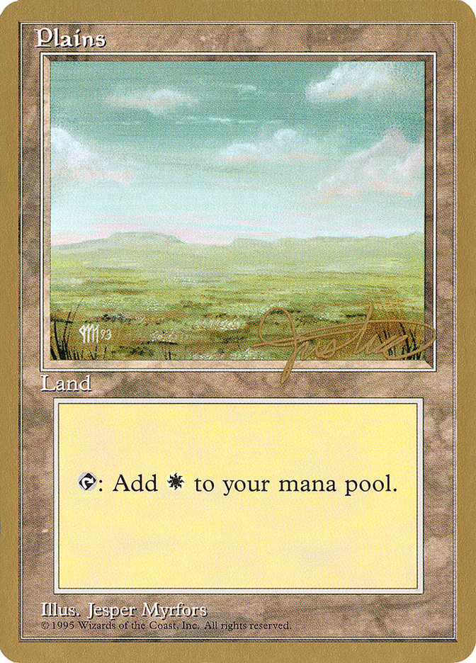 Plains (mj364) (Mark Justice) [Pro Tour Collector Set] | Silver Goblin