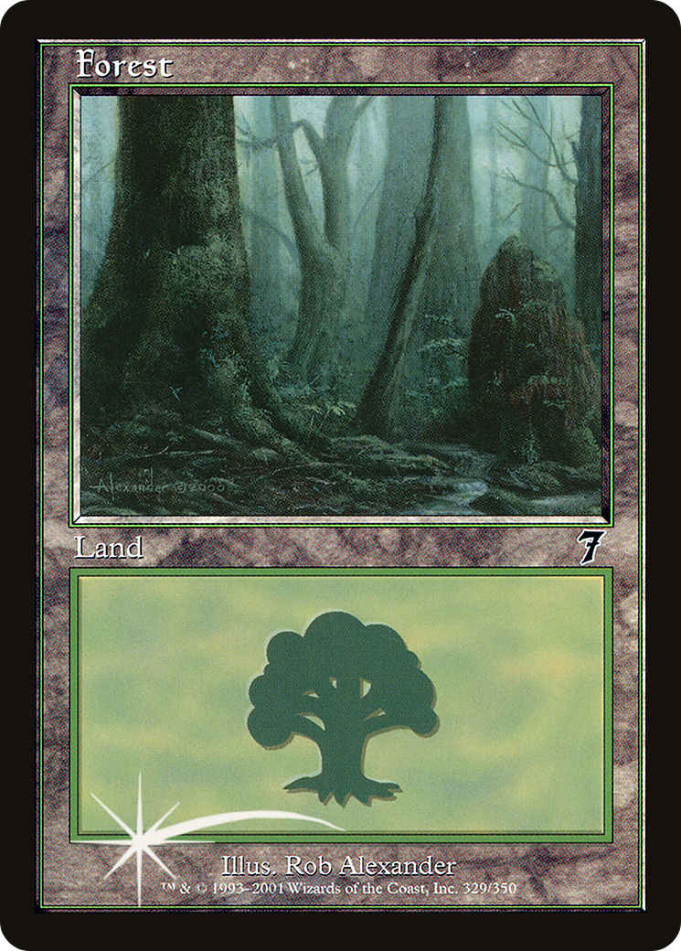 Forest (329) Foil - Seventh Edition