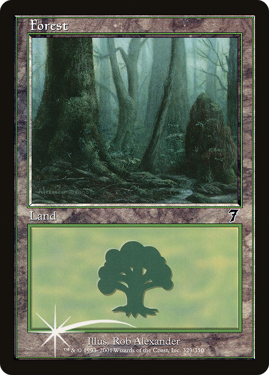 Forest (329) Foil - Seventh Edition