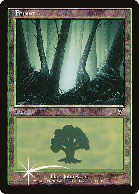 Forest (330) Foil - Seventh Edition