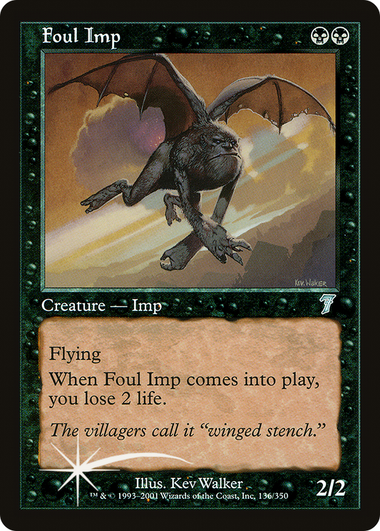 Foul Imp (136) Foil - Seventh Edition