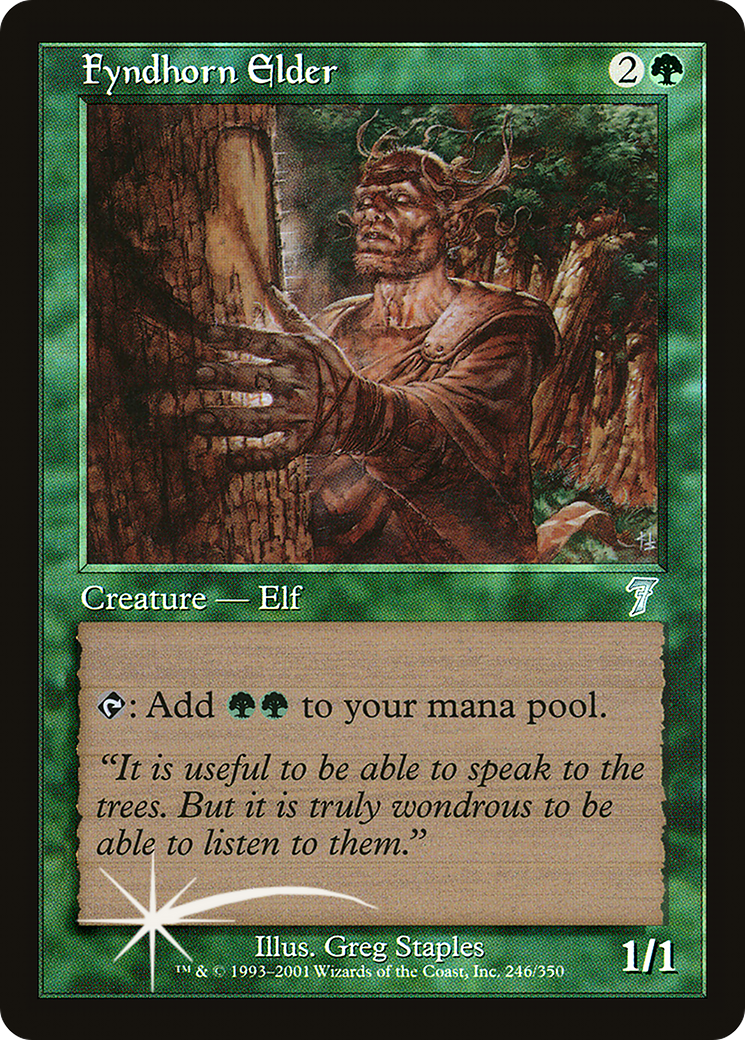 Fyndhorn Elder (246) Foil - Seventh Edition