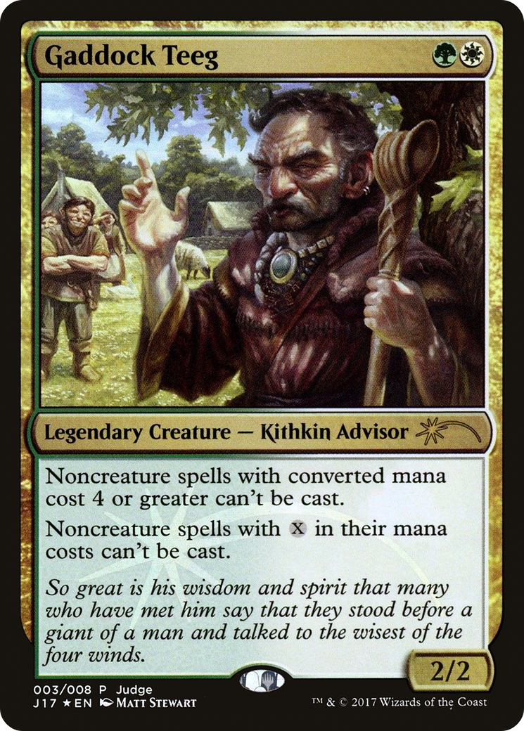 Gaddock Teeg (003) Foil - Judge Gift Cards 2017