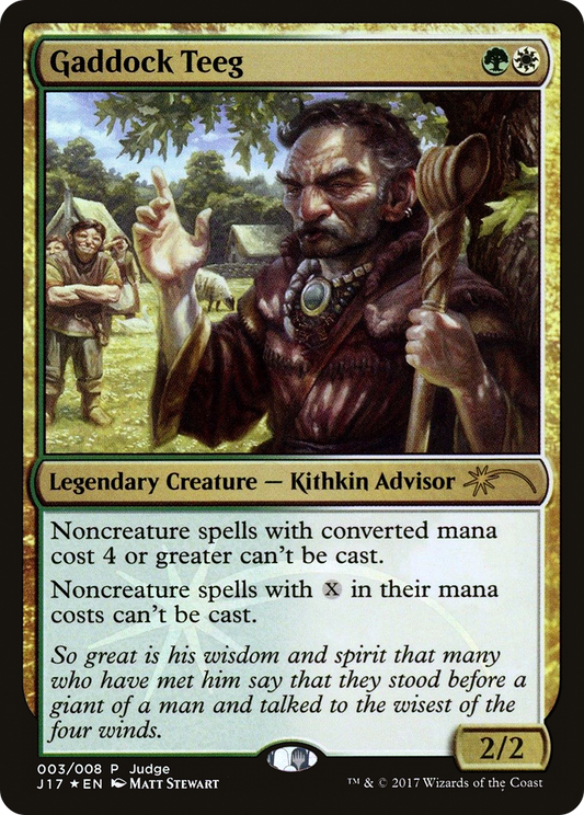 Gaddock Teeg (003) Foil - Judge Gift Cards 2017