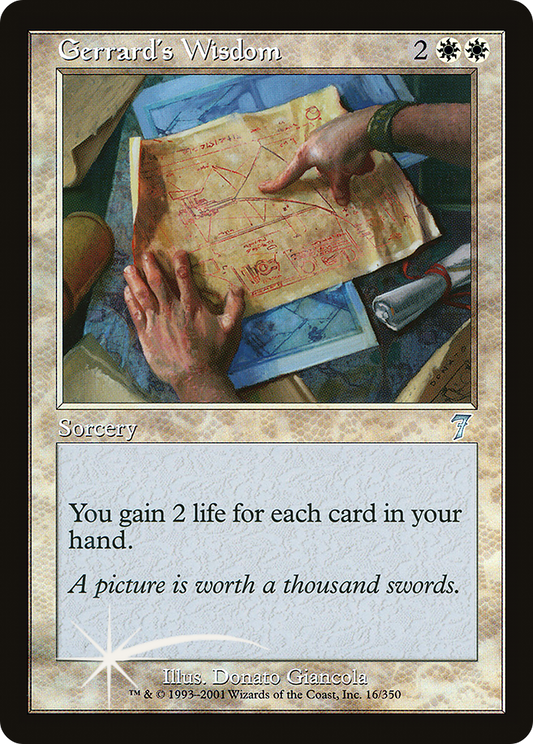 Gerrard's Wisdom (016) Foil - Seventh Edition