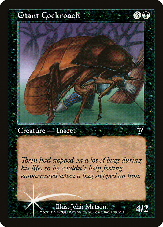 Giant Cockroach (138) Foil - Seventh Edition