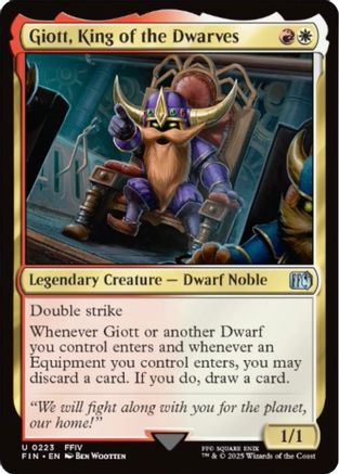Giott, King of the Dwarves (223) Foil - FINAL FANTASY