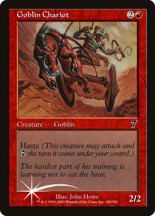 Goblin Chariot (185) Foil - Seventh Edition