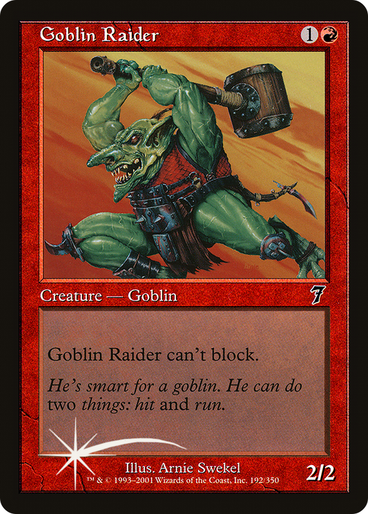 Goblin Raider (192) Foil - Seventh Edition