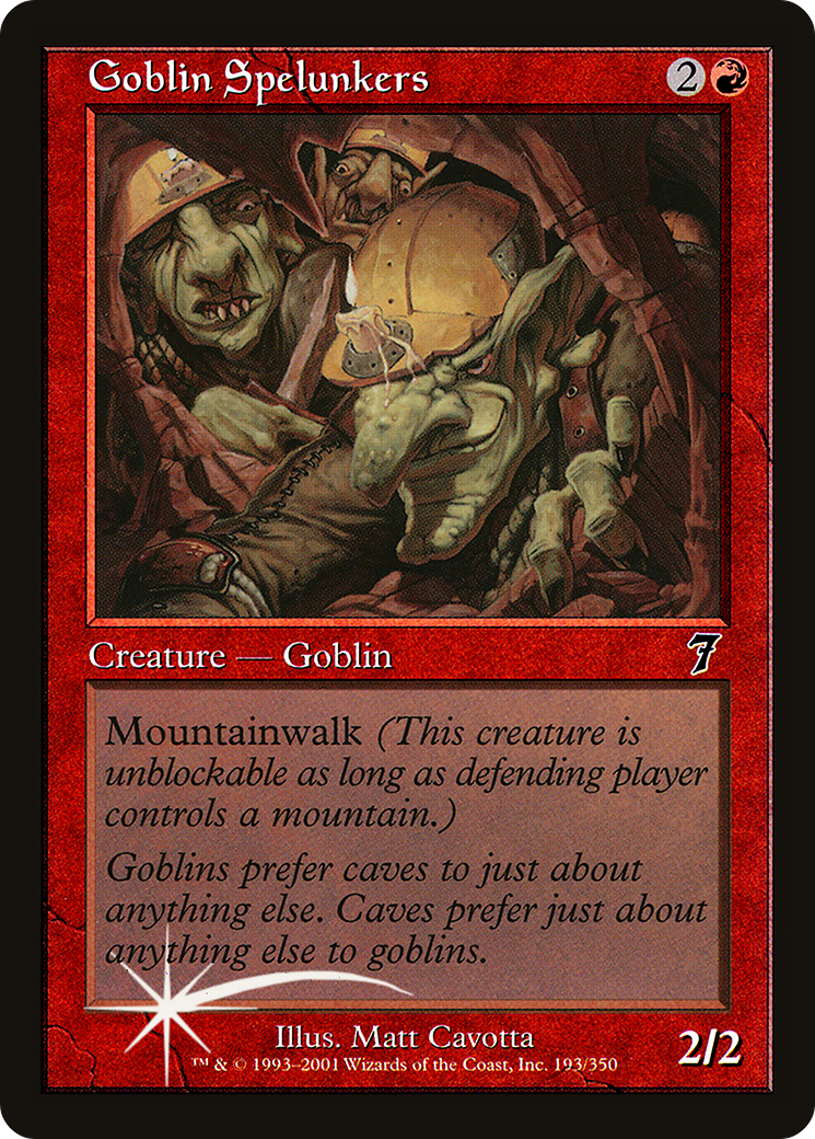 Goblin Spelunkers (193) Foil - Seventh Edition