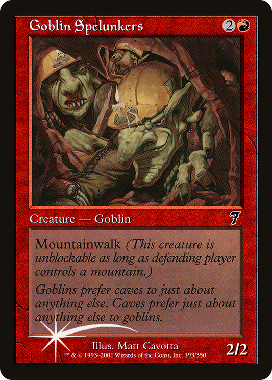 Goblin Spelunkers (193) Foil - Seventh Edition