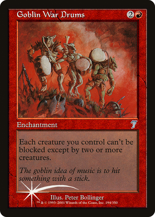 Goblin War Drums (194) Foil - Seventh Edition