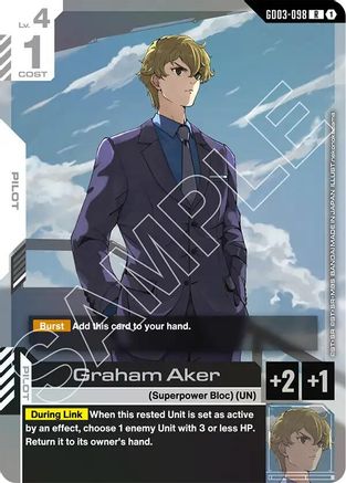 Graham Aker (GD03-098) Holofoil - Steel Requiem