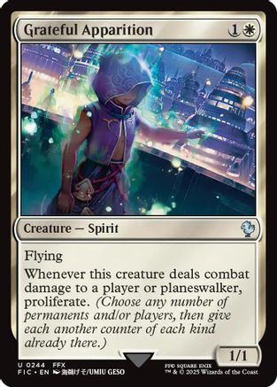 Grateful Apparition (244) Surge Foil - Commander: FINAL FANTASY