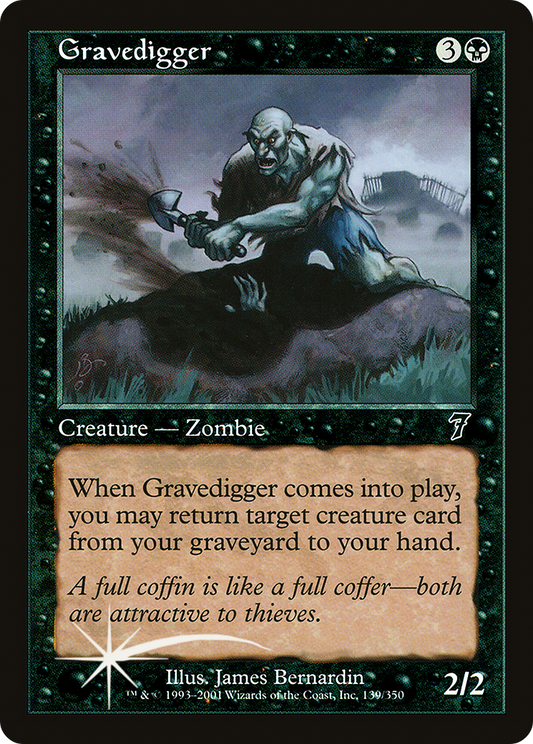 Gravedigger (139) Foil - Seventh Edition