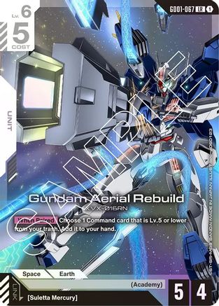 Gundam Aerial Rebuild (GD01-067) Holofoil - Newtype Rising